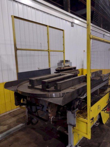 74" X 74" STOELTING MODEL #CSW8121 AUTOMATIC WASHER, WITH FLIP-UP DIE STATION POWERED INFEED, NEW 2012: YOBRO #25172