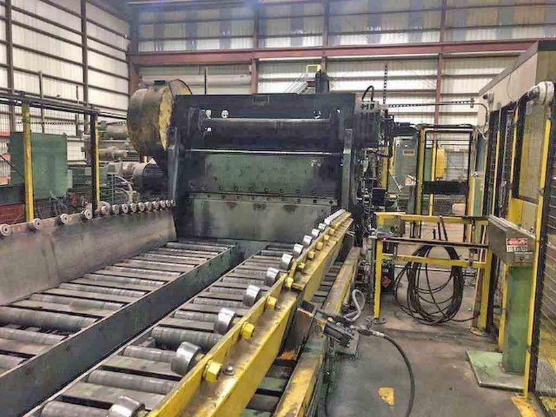 72" x 0.250" x 80,000# Herr Voss Cut To Length Line
