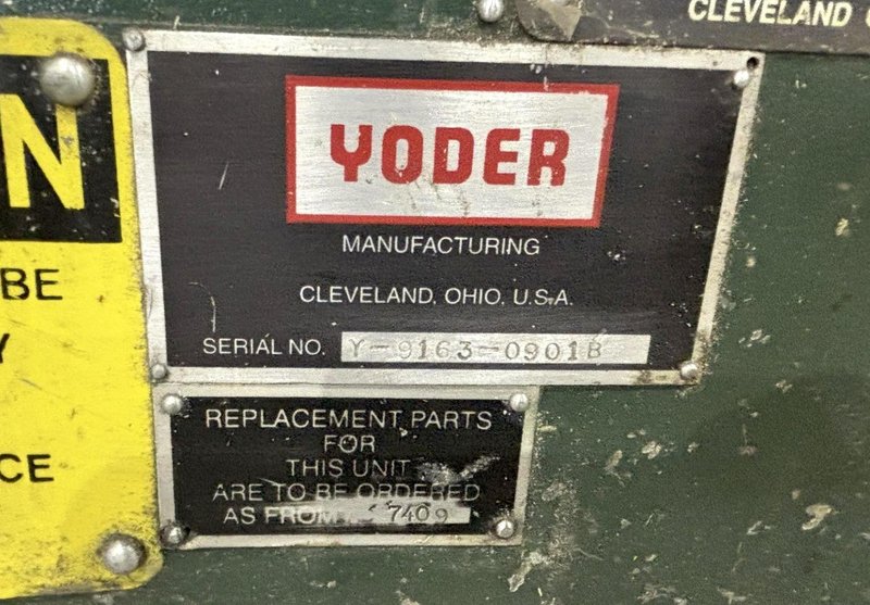 6 STAND X 2" YODER Q-150 U JOINT DRIVE-RAFTED ROLLFORMER, W/ 7 RAFTS &amp; 42 STANDS. STOCK # 0771226