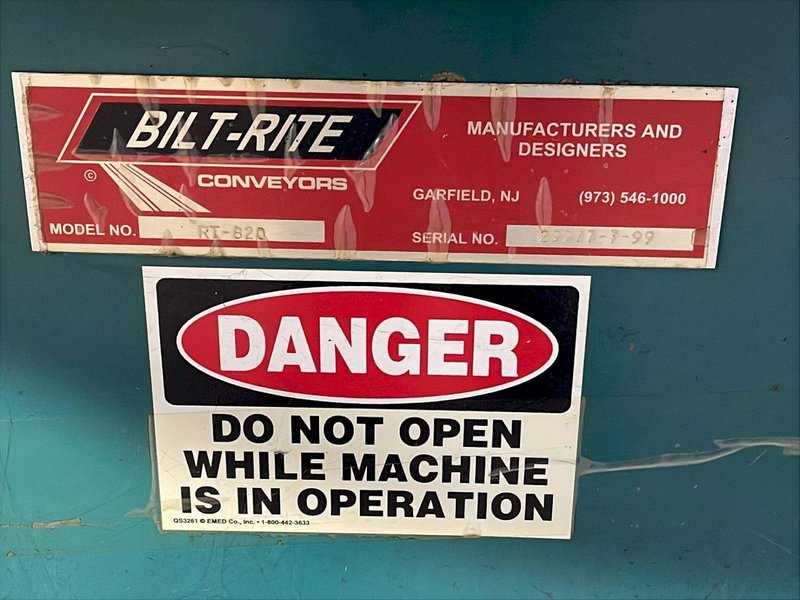 BILT-RITE CONVEYERS 41” DIAMETER ROTARY ACCUMULATION TABLE  -  RT-820