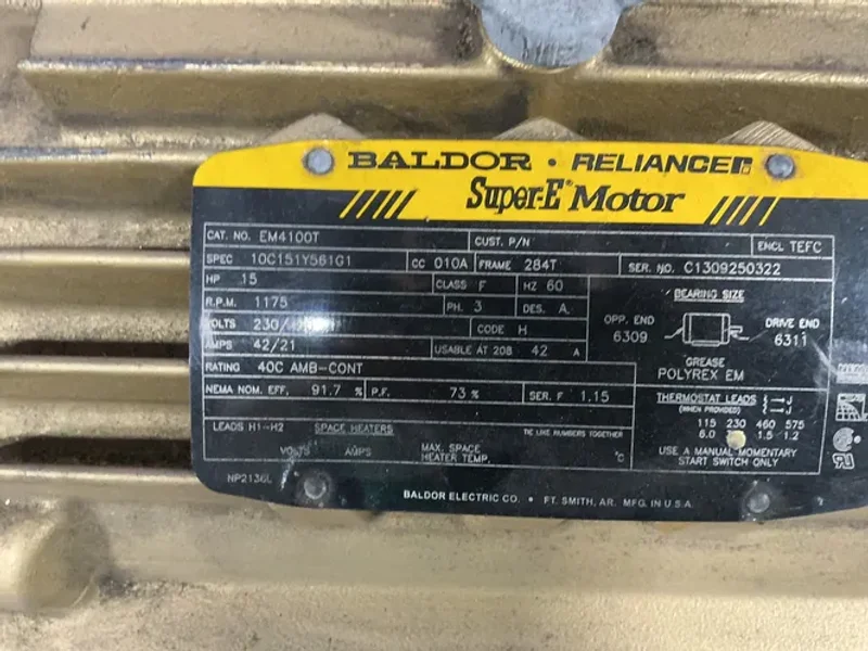 BALDOR 15 HP MOTOR  -  EM4100T