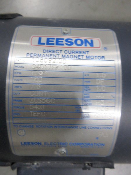Leeson C4D17FK10D General Purpose DC Motor, ***New In Box, Never Used***- Auction Item