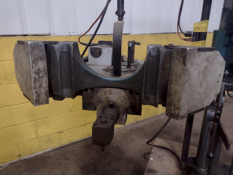 6-3/4" T-DRILL MODEL #T-150 PIPE COLLARING MACHINE WITH T-DRILL EC-150 END PROCESSING ATTACHMENT: STOCK #15864