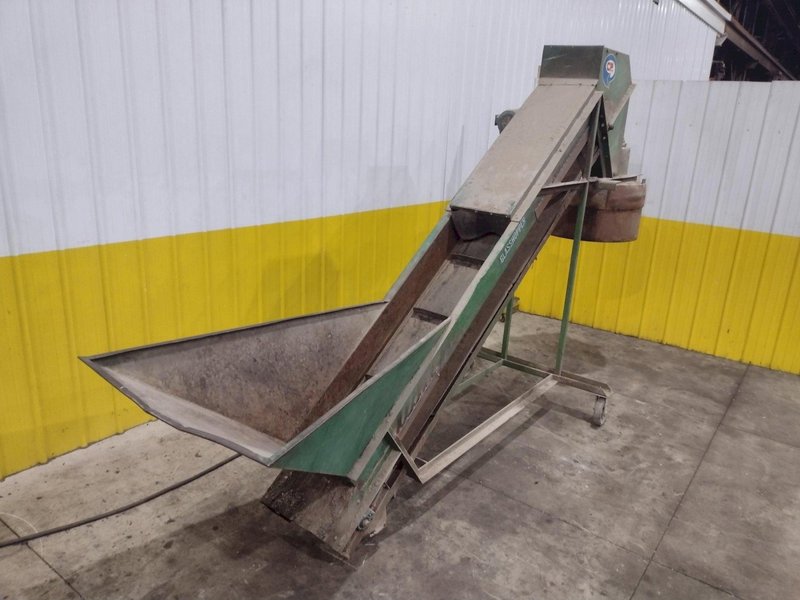 96&quot; CP MFG MODEL #GC-100 PORTABLE INCLINED CONVEYOR &amp; GLASS CRUSHER: YOBRO #24416
