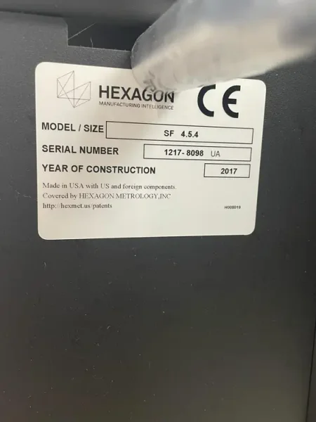 2017 HEXAGON 4.5.4 SF | Coordinate Measuring Machines