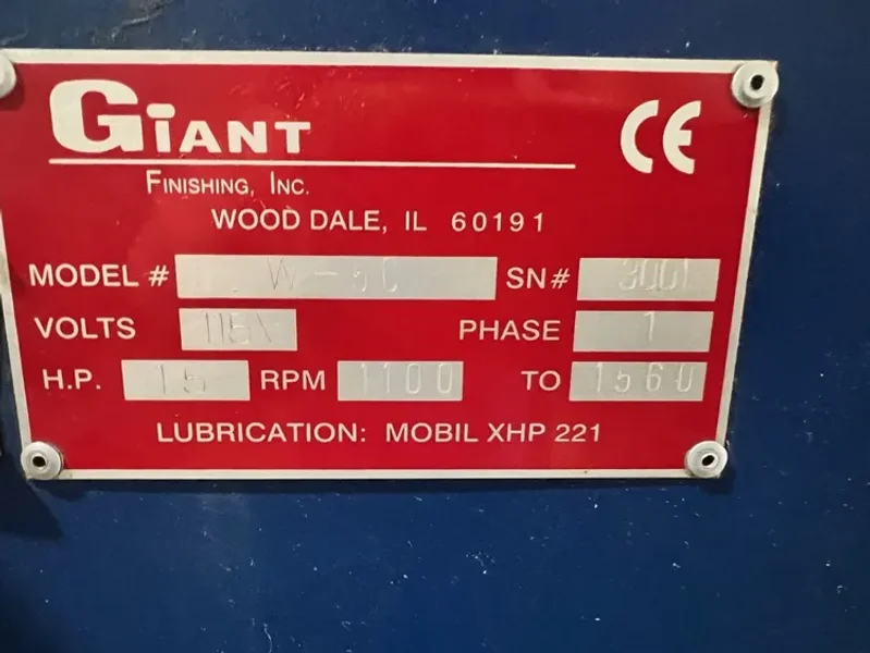 USED GIANT MODEL W-5C 5 CUBIC FOOT VIBRATORY BOWL YEAR: 2017