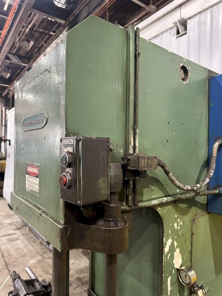 12 TON GREENERD MODEL #HCS-12-8 HYDRAULIC C-FRAME STRAIGHTENING PRESS: STOCK #20683