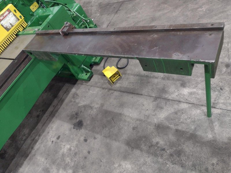 10' X 1/4" WYSONG MODEL #1025-F MECHANICAL POWER SQUARING SHEAR: YOBRO #25202