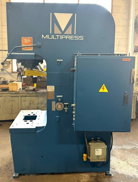 75 Ton Multipress Gap Frame Hydraulic Press, 15&quot; Str., 30&quot; DL, 20&quot; x 34&quot; Bed, 30 HP