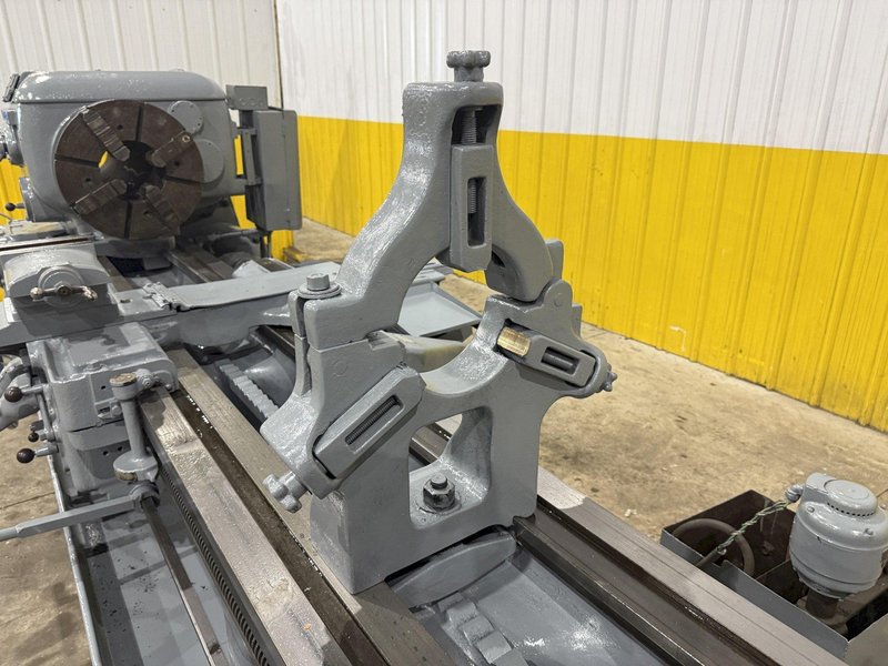 28&quot; X 144&quot; LODGE &amp; SHIPLEY 8-7/8&quot; HOLLOW SPINDLE ENGINE LATHE 8-7/8&quot; HOLE: STOCK #24032
