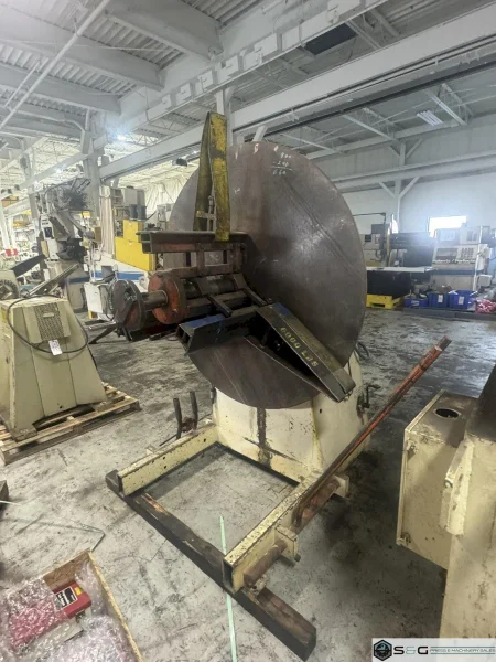 8,000 LBS X 18" PERFECTO PULL OFF REEL AND POWERED STRAIGHTENER: YOBRO #26125