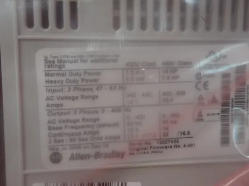 Allen Bradley Ac Drive  - 20ad014a0aynanc0