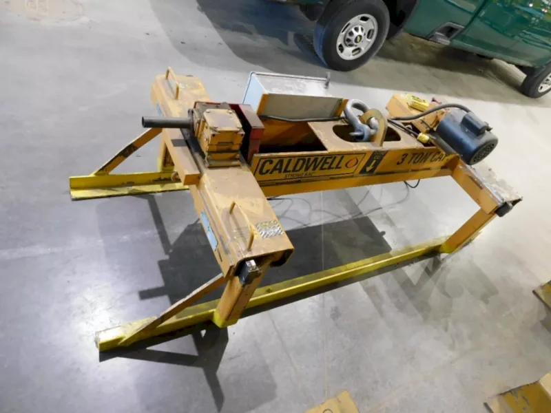 3 TON CALDWELL MODEL #60S-3-60 STRONG BAC POWERED MOTORIZED SHEET LIFTER: YOBRO #25899