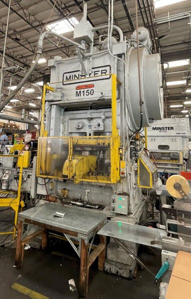 150-ton Minster P2-150-48 "Piece-Maker" Highspeed Mechanical Metal Stamping Press For Sale, Year 1980