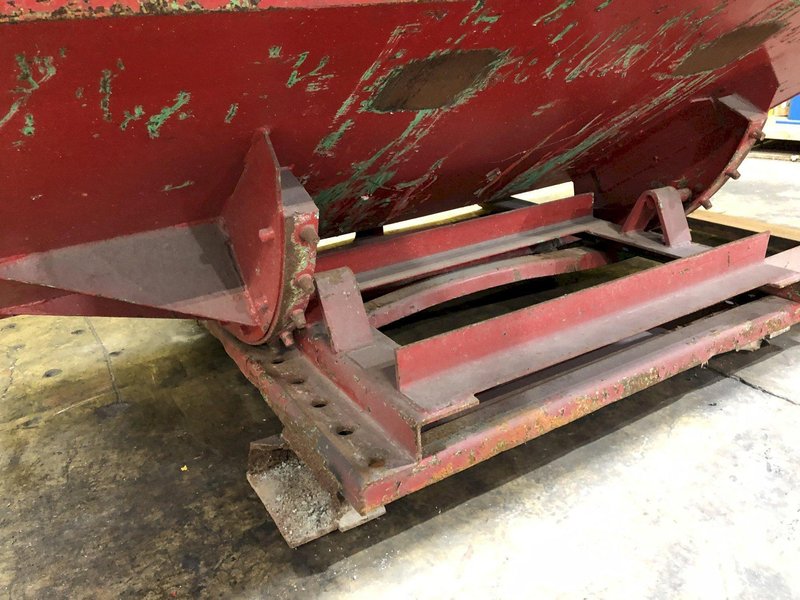 2 CU YD 56" x 84" x 24" ROURA STEEL DUMP HOPPER: STOCK 17491