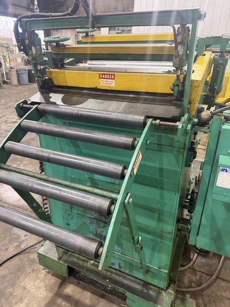 10,000 LBS X 24" X .105" ROWE ENTRY SERVO FEED LINE, COIL CAR, REEL, STRAIGHTENER, INDRAMAT SERVO FEED: YOBRO #24518