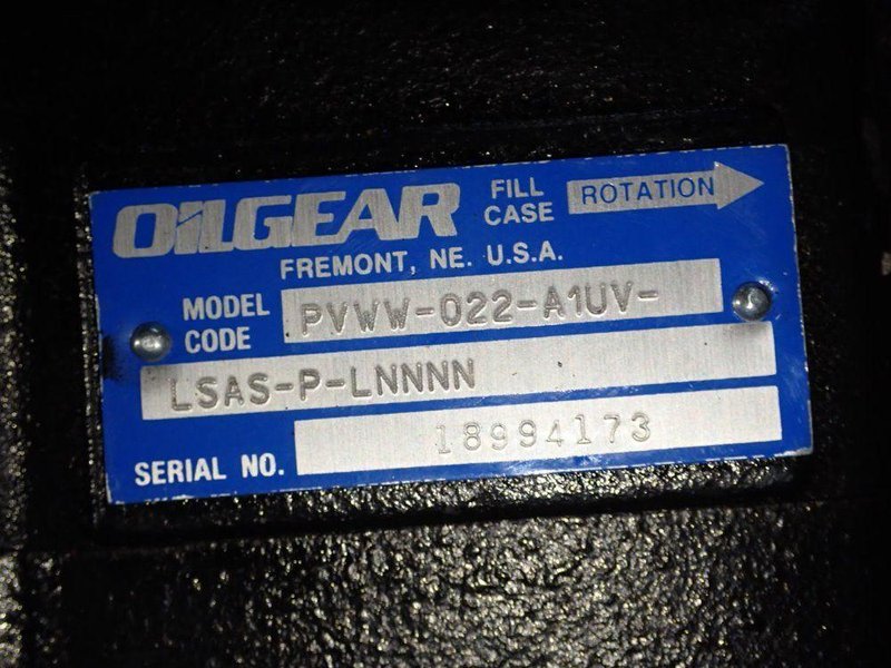 OILGEAR PUMP  -  PVWW-022-A1UV-LSASLP-LNNNN