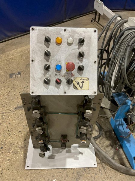 SETIC PAYOFF  220″ 7 SPINDLES 20 1/2″ LONG 5″ DIA USED W/ CONTROLS