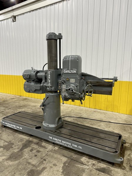 3&#039; X 9&quot; CARLTON MODEL #1A RADIAL ARM DRILL WITH DUAL BASE: STOCK #22001