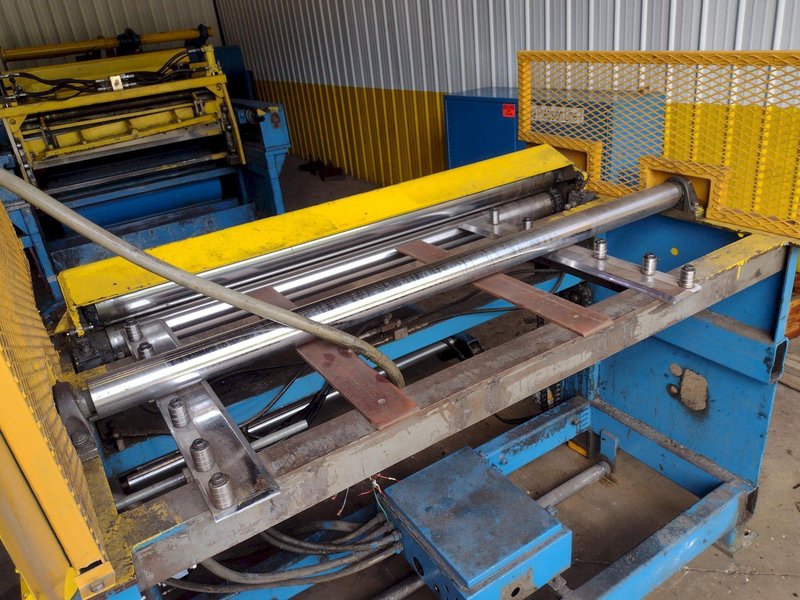 60" x 14 GA X 20,000 LB IOWA PRECISION MODEL #SLR6014-2.5 SLITTING CUT TO LENGTH COIL SLEAR LINE: YOBRO #26015