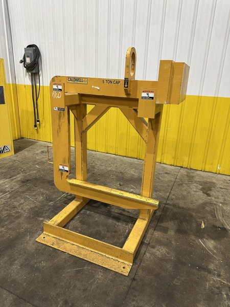 5 TON (10,000 LBS) X 48" CALDWELL MODEL H2S-5-48 COIL LIFTING C-HOOK: YOBRO #25942