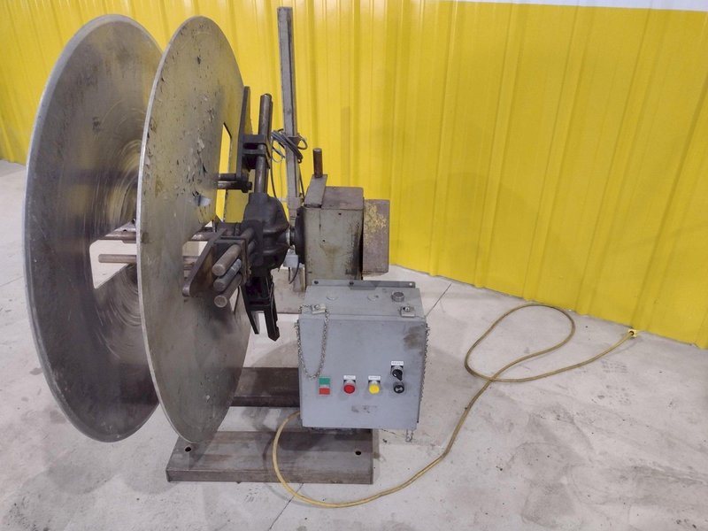 500 LB X 10&quot; JACO MODEL #JVRE-510-1 MOTORIZED UNCOILER COIL REEL: STOCK #20086
