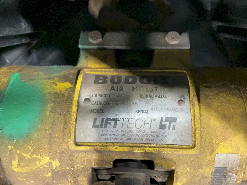BUDGIT 1000 LBS AIR HOIST  -  BAHC5045