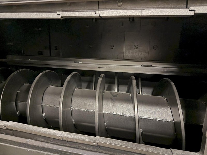 PANGBORN ES-1845 SCREW TYPE AXILE/SHAFT 25 HP SHOT BLAST MACHINE. STOCK # 0223926