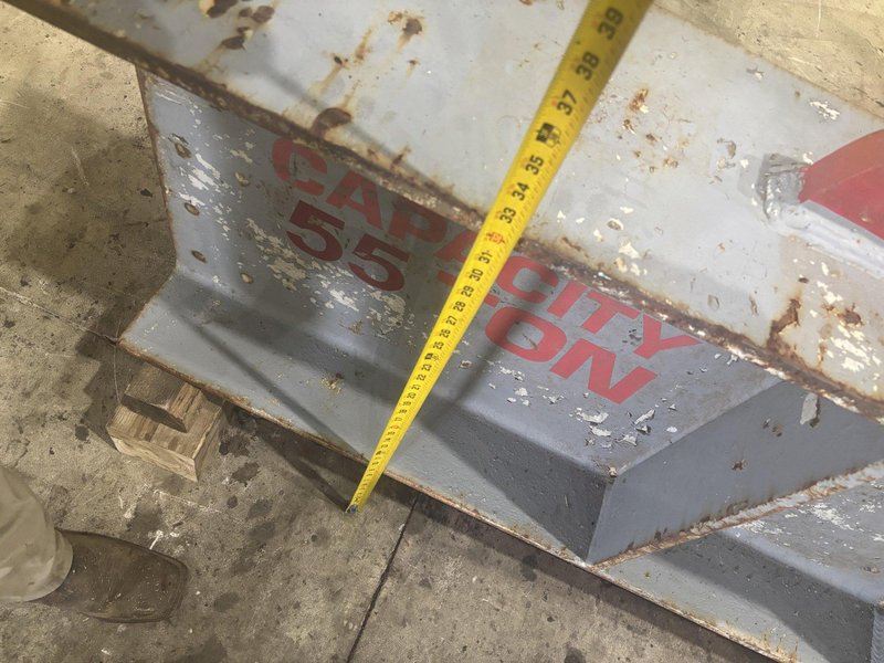 55 TON X 17’ LONG ARCHER STEEL SPREADER BAR / LIFTING BEAM: STOCK #22975