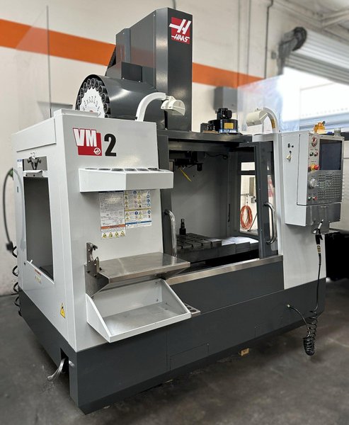 HAAS VM-2 CNC Vertical Machining Center 2010 equipped with Haas Control,  24 ATC Side Mount Tool Changer, Tool Pre-Setter, Cool, Chip Auger