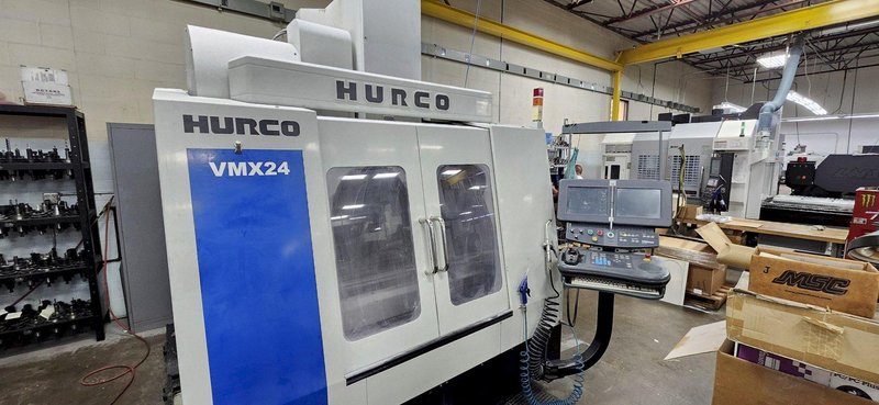 Hurco Model VMX24 CNC Vertical Machining Center, 10,000 RPM, 30x20 Table, Ctrl. Ulitmax-Dual Screen, 24 Tool ATC, 12HP, New 2006