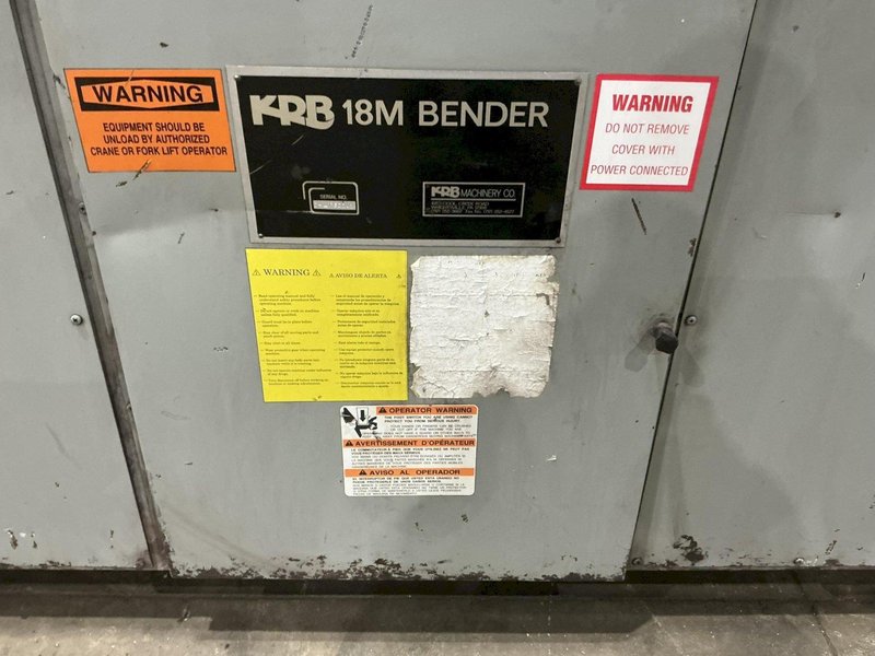KRB MODEL #18M ELECTRO MECHANICAL ROTARY REBAR BENDER : YOBRO #25147