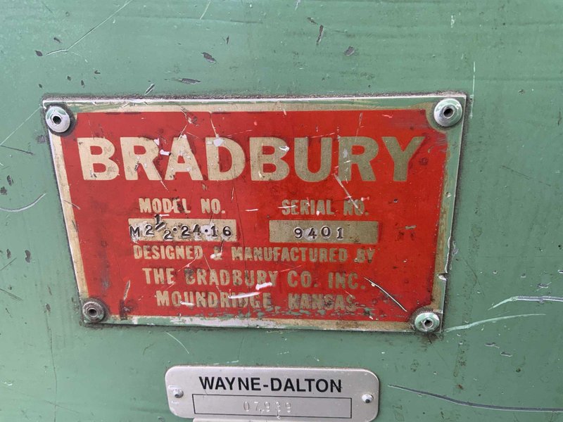 16 STAND X 2-1/2" BRADBURY MODEL #M-2-1/2 ROLLFORMER: STOCK# 4440