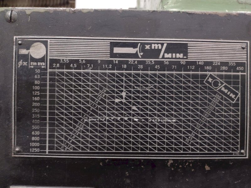 42" X 288" TOS CELAKOVICE MODEL #SU100 ENGINE LATHE WITH 4.25" HOLE AND METRIC THREADING: STOCK 15151