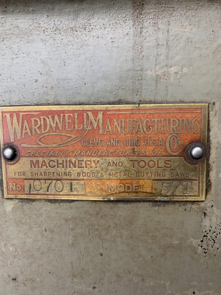 Wardwell Model 57T Saw Sharpener