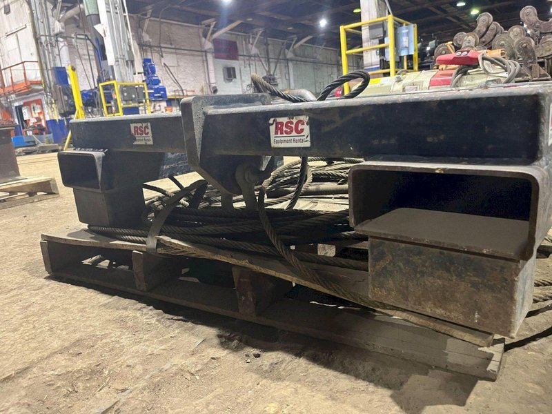 10,000 LBS CAPACITY FORKLIFT ATTACHMENT &amp; CABLE: STOCK #19485