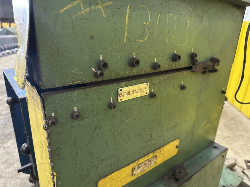 10&quot; GUILD MODEL #PSA-135-10 SHEAR END COIL STRIP WELDER WITH MILLER ECONO-TWIN HF WELDER: STOCK #22611