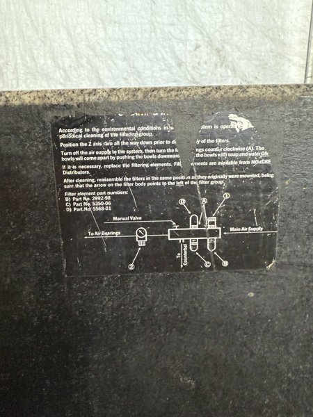 71&quot; X 53&quot; X 12&quot; TRU-STONE GRANITE SURFACE TABLE W/ VIBRATION ISOLATION SYSTEM. STOCK # 0449925.