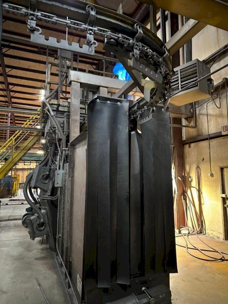 8 WHEEL PANGBORN PASS THROUGH STRUCTURAL SHOT BLAST MACHINE: YOBRO #24717