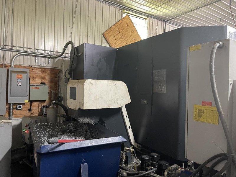 DMG Mori NHX5000 CNC Horizontal Machining Center with Pallet Changer, High Pressure Thru-Spindle Coolant, 60 Station Tool Changer, 50 HP High Torque 15,000 RPM Spindle