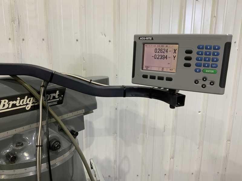 2 HP BRIDGEPORT/HARDINGE RAM TYPE VERTICAL MILL: STOCK # 4151