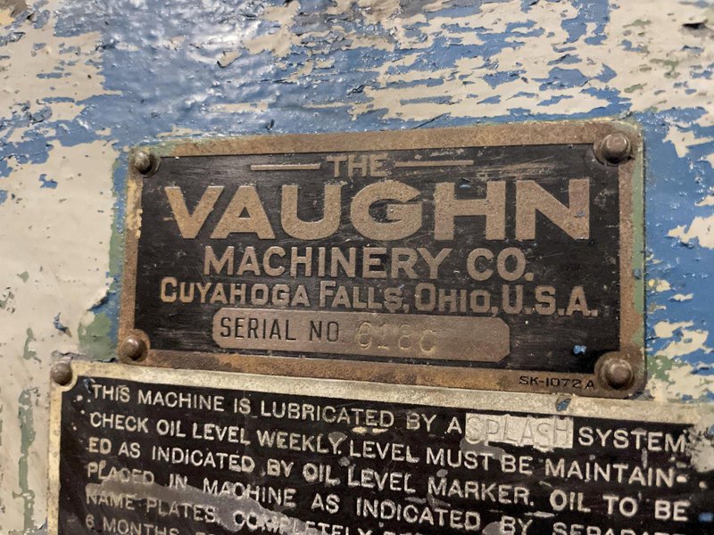 50,000 LBS x 38&#039; VAUGHN DOUBLE PULL/ SINGLE CHAIN DRAW BENCH: STOCK #13578