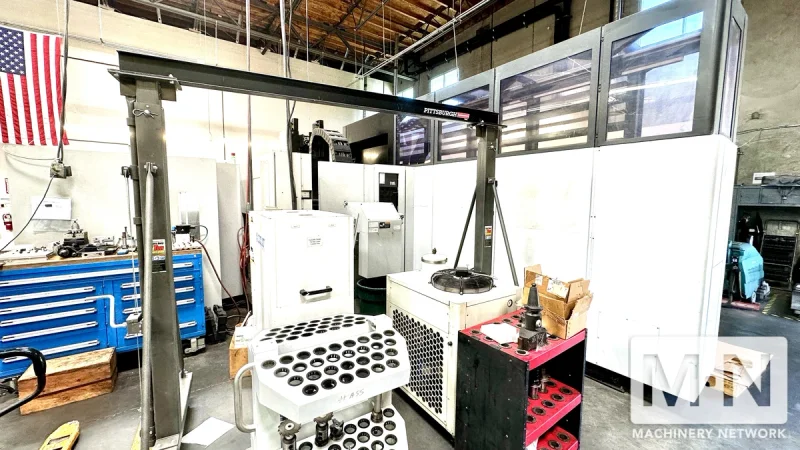 5-Axis Mori Seiki NMV-5000 DCG CNC Vertical Machining Center, 2010 w/ 5 Pallet Pools