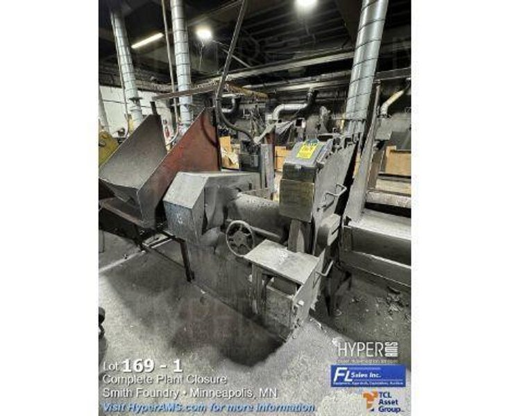 Setco model 300, 725-520 30" single end right hand snag grinder with snap trap