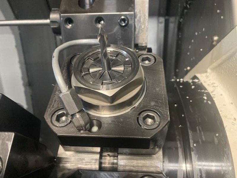 Hwacheon HI-TECH 230BL-YSMC CNC Turning Center, 3500 RPM, Live Tooling, 3-Jaw Chuck, 12 Pos. Turret, Fanuc, Imeca Bar Feeder, New 2021