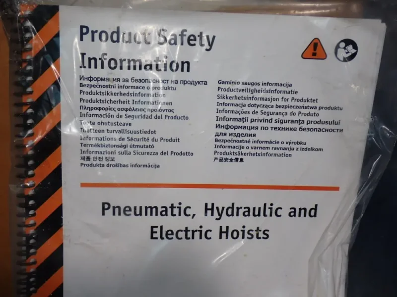 INGERSOLL RAND 90PSIG MAX INDUSTRIAL AIR CHAIN HOIST  -  7756E-2K15-K108