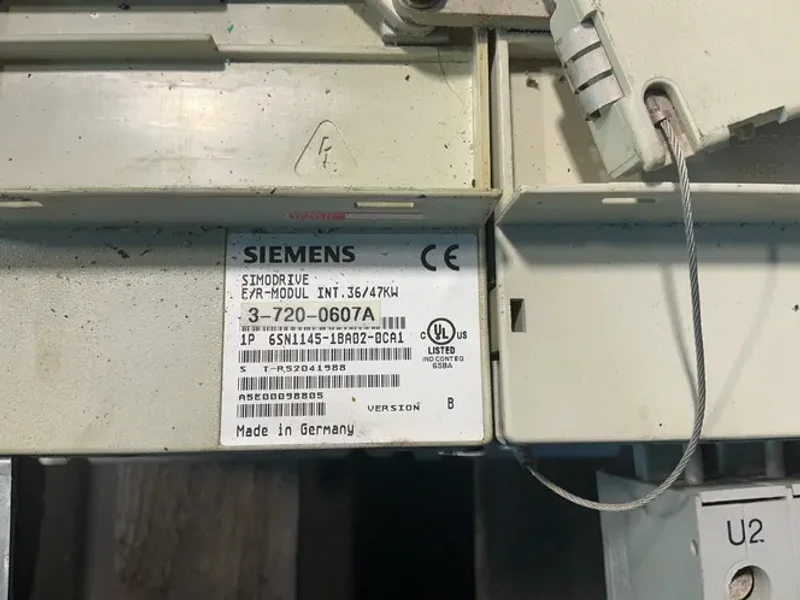SIEMENS .36/47 KW SIMODRIVE 611 INFEED/ REGENERATIVE FEEDBACK MODULE  -  6SN1145-1BA02-0CA1