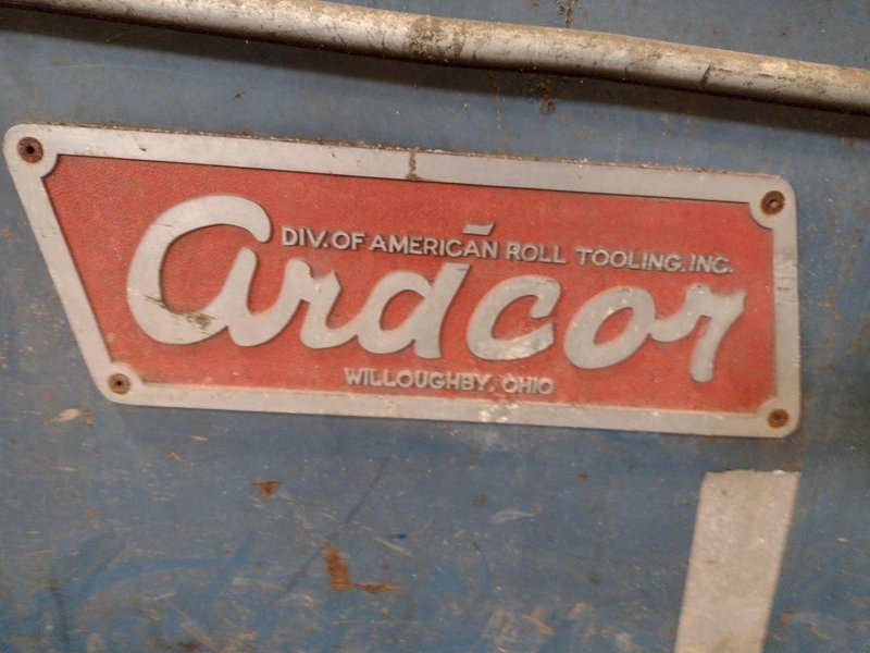 12 STAND X 2.5&quot; ARDCOR / ROLL KRAFT MODEL F-10 ADJUSTABLE WIDTH STUD ROLLFORMER, NEW 2000: STOCK #18247