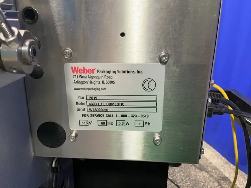 Weber Pro-apply Label Printer-applicator - 4300 L.h. Domestic