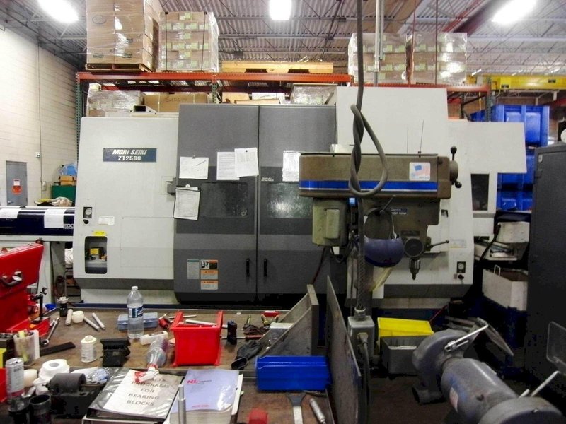 Mori Seiki ZT 2500Y CNC Lathe, 2002 – Twin Turret, Sub Spindle, Chip Conveyor